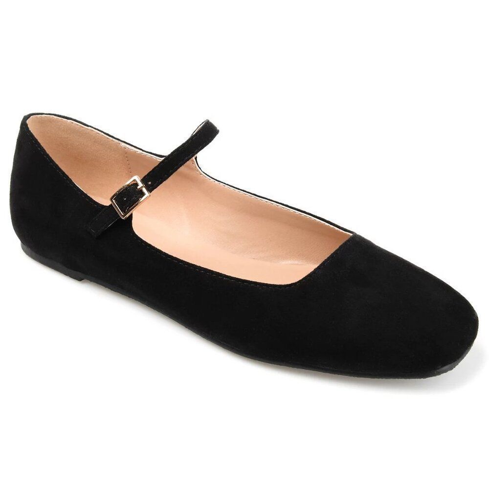Journee Collection Women's Carrie Square Toe Mary Jane Flats, Size 8.5 W